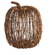 Large Light-Up Rattan Pumpkin