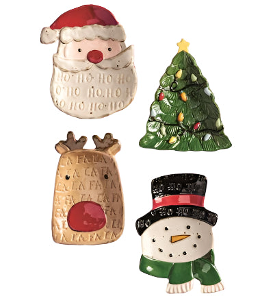 Christmas Tidbit Plates