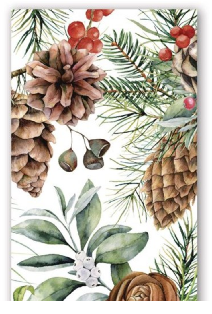 White Spruce Hostess Napkin