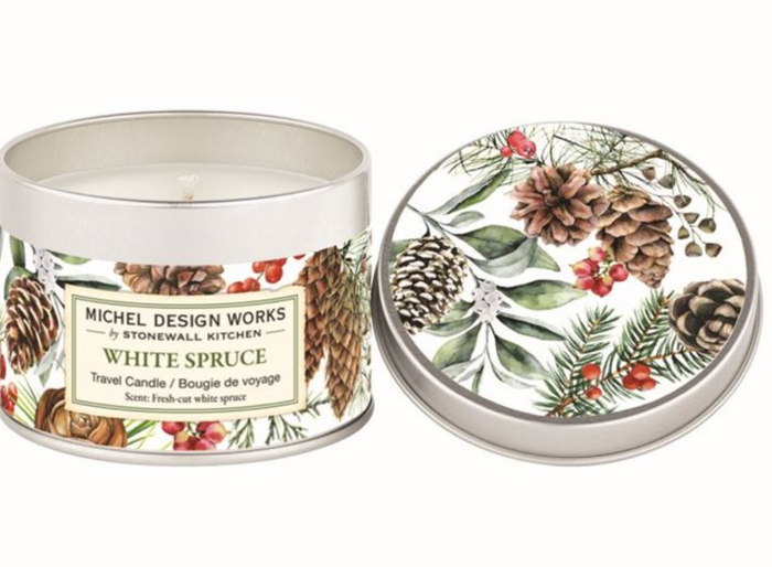 White Spruce Travel Candle