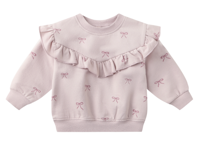 Relaxed Fleece Sweatshirt || Bows