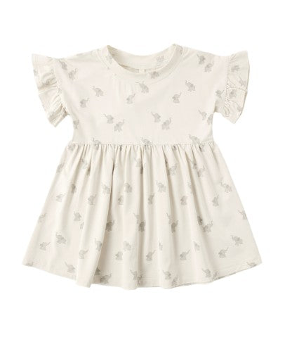 Bamboo Babydoll Dress || Elephants