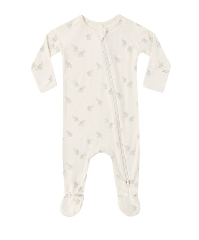 Bamboo Zip Footie || Elephants