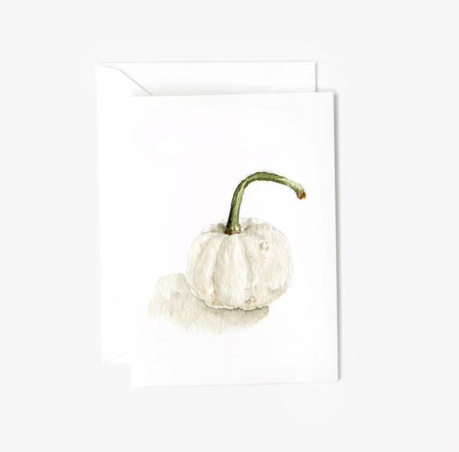White Pumpkin Mini Notecard