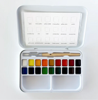 Watercolor Paint Set 18 Colors with Brush