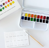 Watercolor Paint Set 18 Colors with Brush