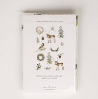 Evergreen Christmas Tea Towel