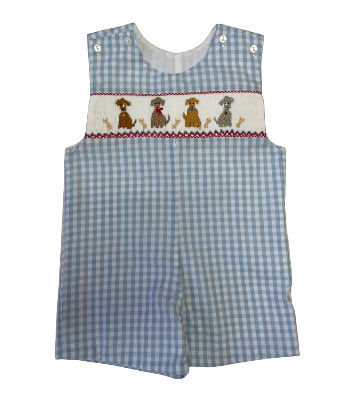 Smocked Shortall - Puppies