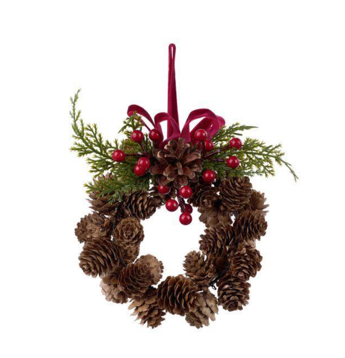 Pinecone Berry Wreath