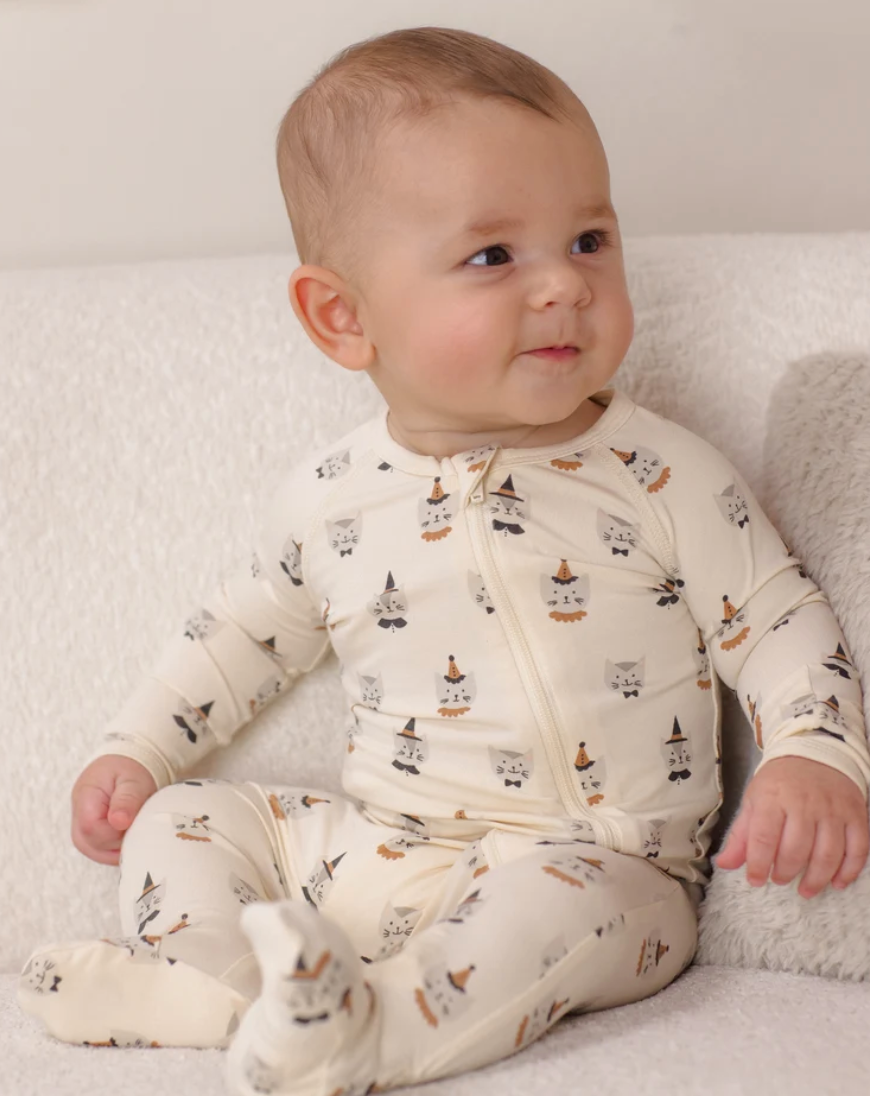 Bamboo Zip Footie || Costume Kittens