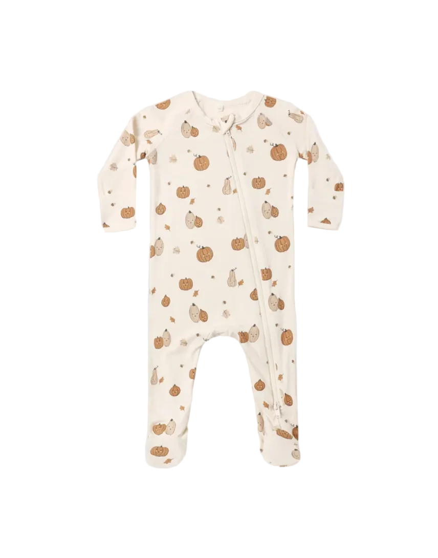 Bamboo Zip Footie || Harvest Friends