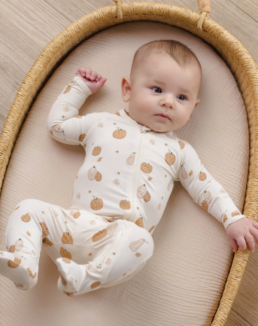 Bamboo Zip Footie || Harvest Friends