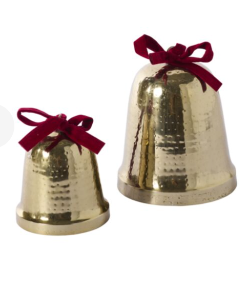 Velvet Bow Trimmed Bell