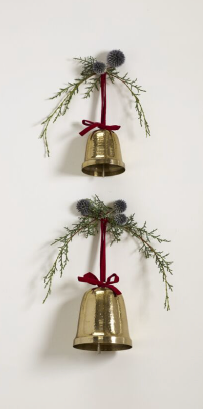 Velvet Bow Trimmed Bell