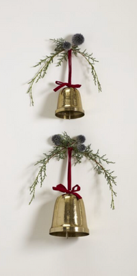 Velvet Bow Trimmed Bell