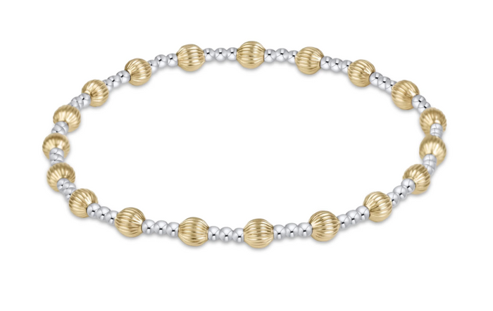 dignity sincerity 4mm bead bracelet - mixed metal