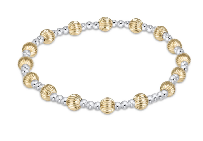 dignity sincerity 5mm bead bracelet - mixed metal
