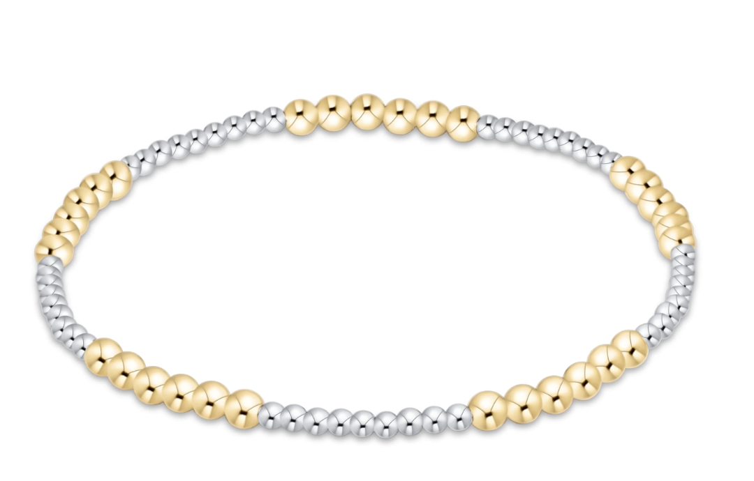 blissful 3mm bracelet - mixed metal