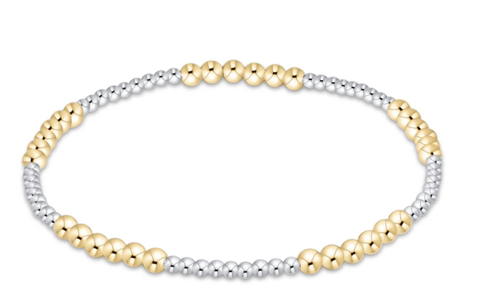 blissful 3mm bracelet - mixed metal