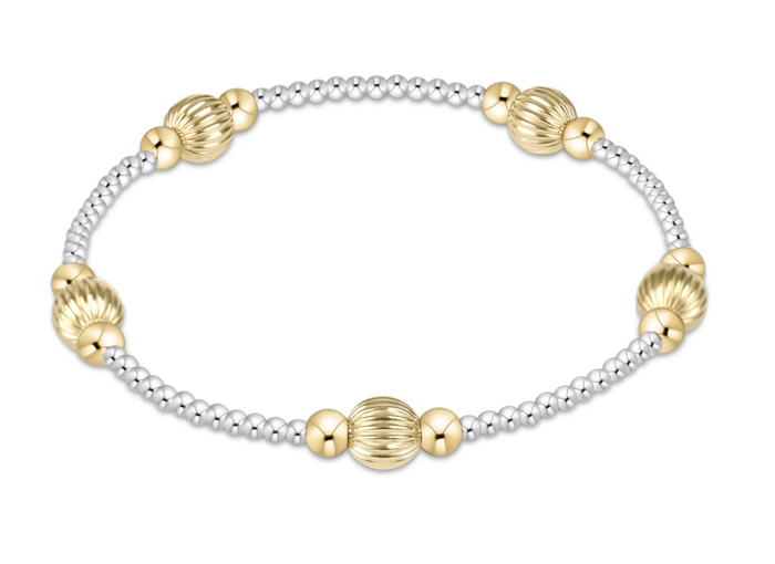 purpose dignity 6mm bead bracelet - mixed metal