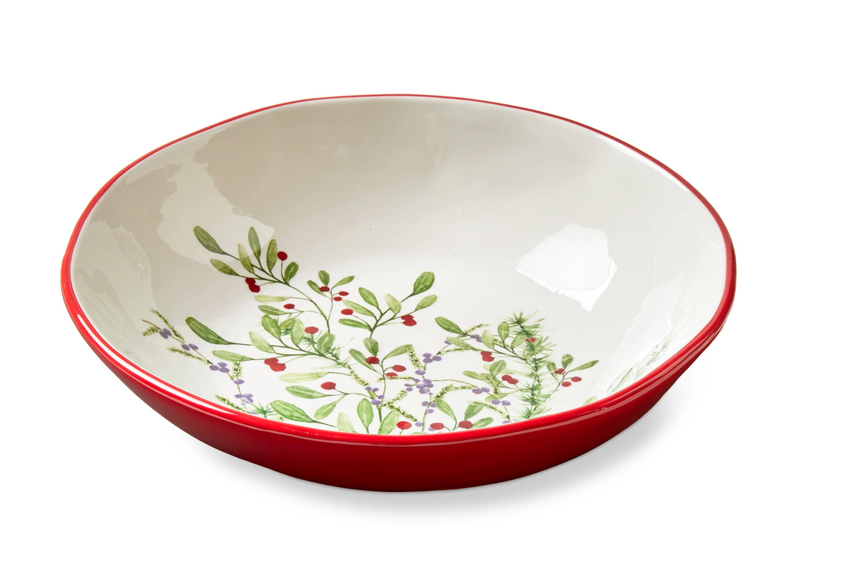 Winter Berries Serving Bowl