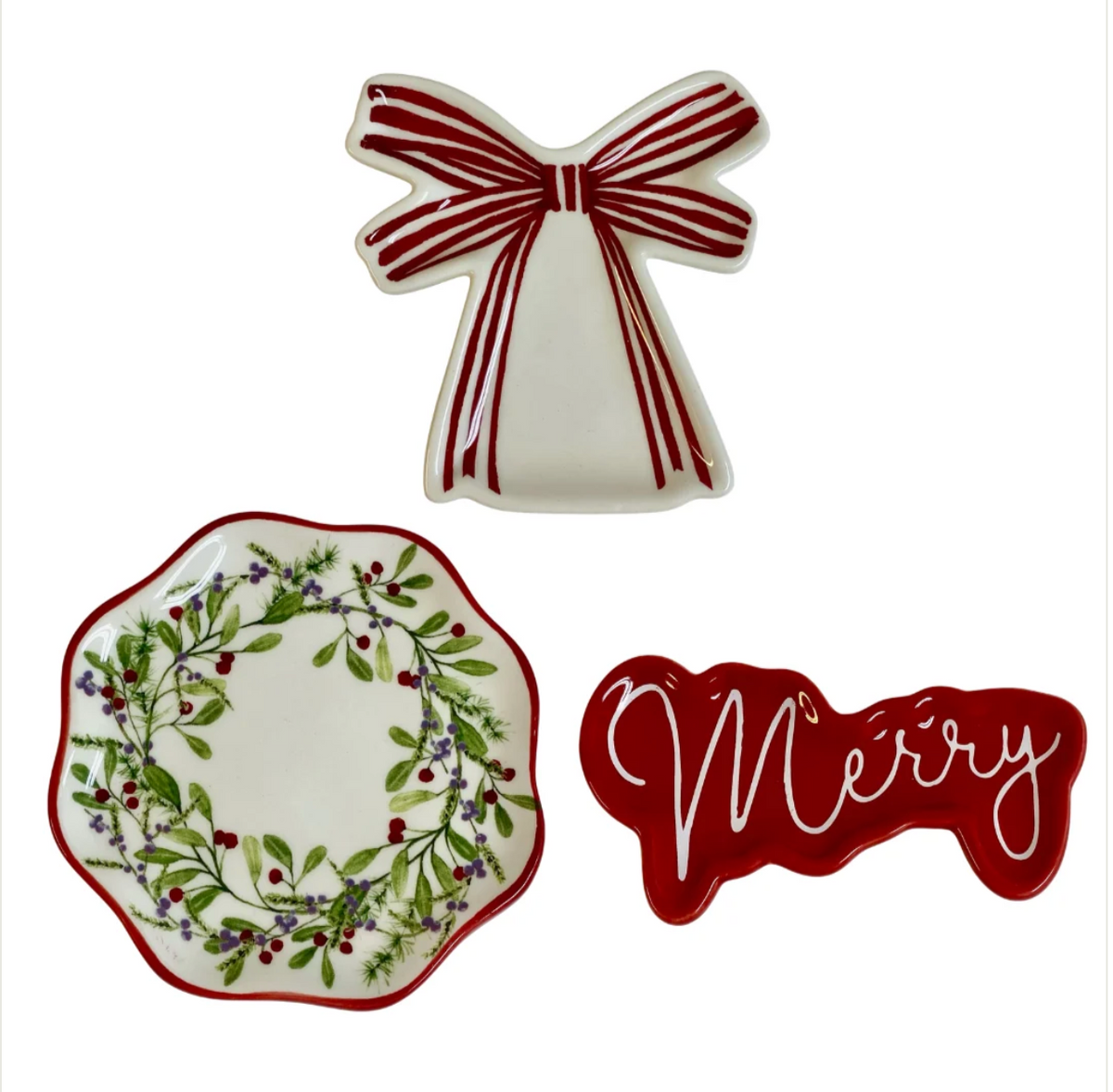 Winter Berries Trinket Dishes