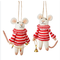 Mouse in Sweater Ornament