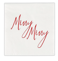 Ceramic Cocktail Napkin Tray - Merry Merry