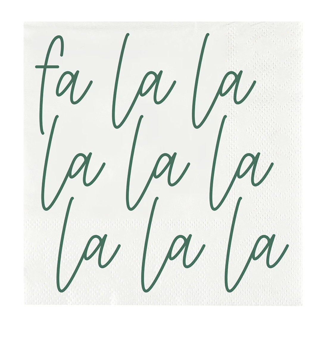 Ceramic Cocktail Napkin Tray - Fa La La