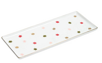 Snowflake Stars Ceramic Tray