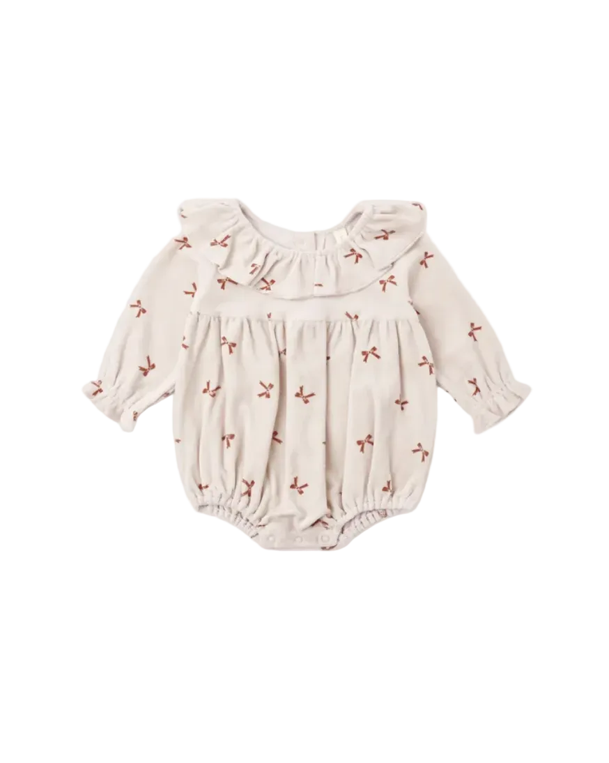 Wendy Romper || Red Bows