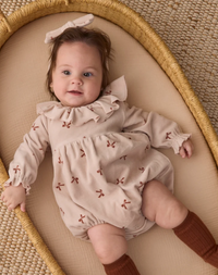 Wendy Romper || Red Bows
