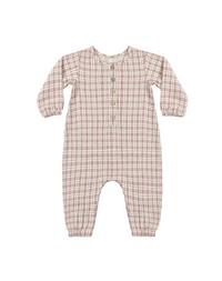 Woven Jumpsuit || Christmas Plaid