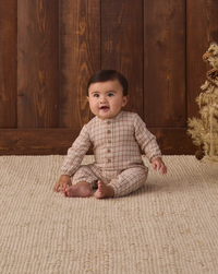Woven Jumpsuit || Christmas Plaid