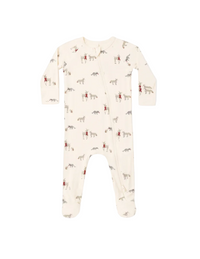 Bamboo Zip Footie || Forest Friends