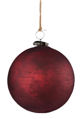 Rustic Glass Ball Ornament