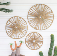 Spoked Seagrass Wall Art