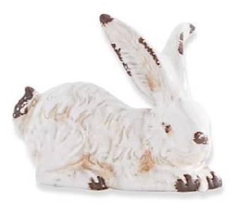 Vintage White Ceramic Bunnies