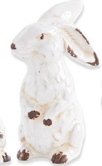 Vintage White Ceramic Bunnies