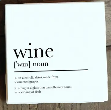 Wine Definition Coaster