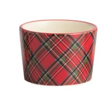Tartan Christmas Tidbit Dishes