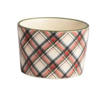Tartan Christmas Tidbit Dishes