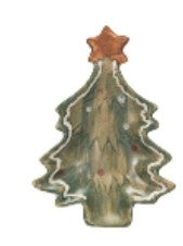 Stoneware Christmas Tree Dish