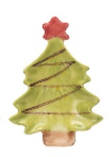 Stoneware Christmas Tree Dish