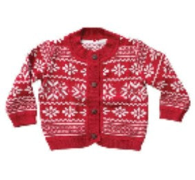 Fair Isle Knit Baby Sweater