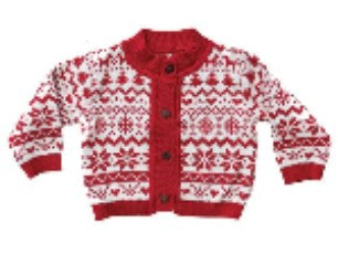 Fair Isle Knit Baby Sweater