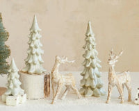 Stoneware Tree, Reactive Glaze, Light Green