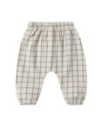Woven Pant || Blue Plaid