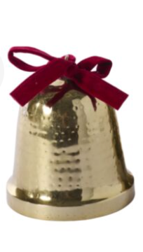 Velvet Bow Trimmed Bell