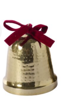 Velvet Bow Trimmed Bell